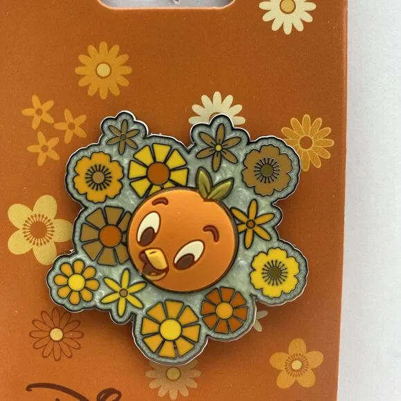 Disney World 2023 Epcot Flower & Garden Festival Orange Bird LR Parks Trading - Picture 2 of 4